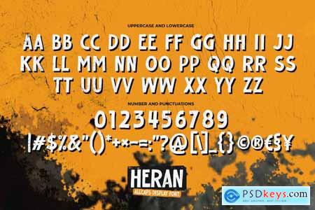 HERAN - All Caps Display Font