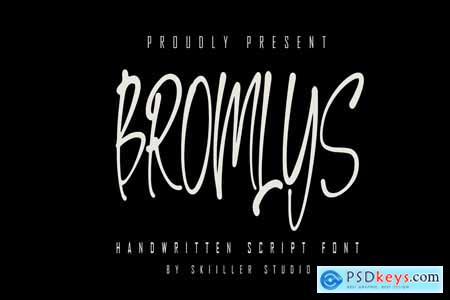 Bromlys - Handwritten Script font