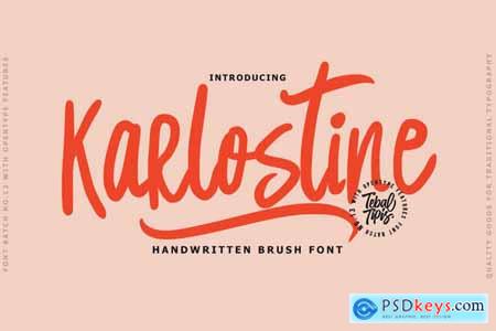 Karlostine - Handwritten Font