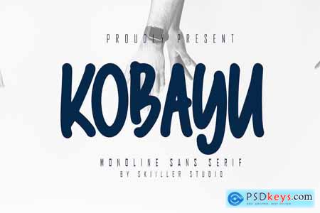 Kobayu - Monoline Sans Serif Font