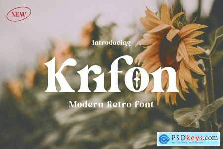 Krifon - Retro Serif Font