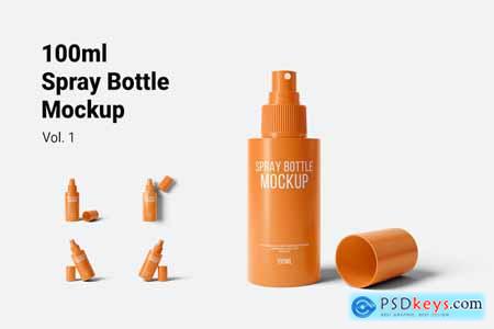 100ml Spray Bottle Mockup Vol.1