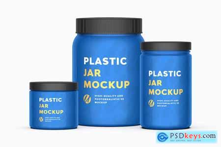 Plastic Jar Mockup