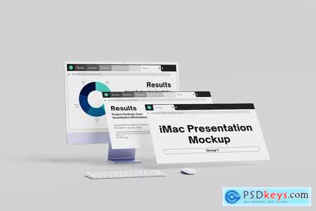 iMac Screen Presentation Mockup