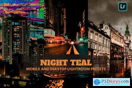 Night Teal Lightroom Presets Dekstop and Mobile