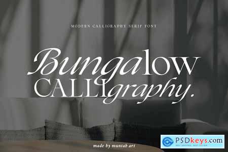 Bungalow Calligraphy font