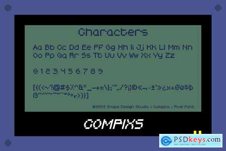 Compixs - Pixel Font