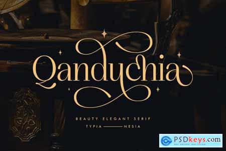 Qanduchia - Classy Elegant Beauty Swashes Serif
