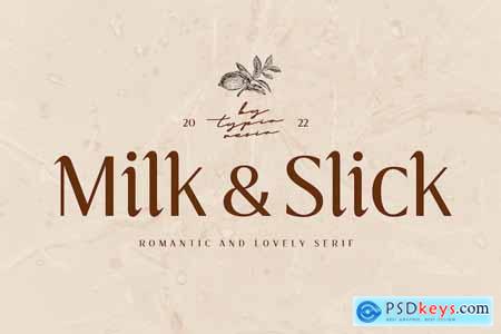 Milk and Slick - Vintage Elegant Sans Serif