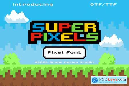 Super Pixels - Pixel Font