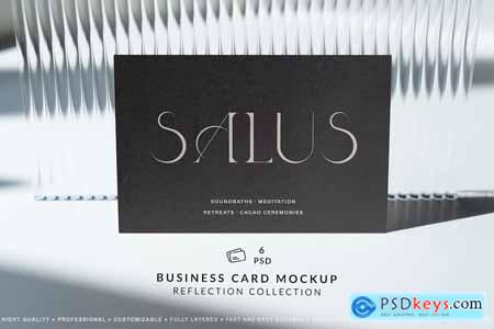 Business Card Mockup Reflections