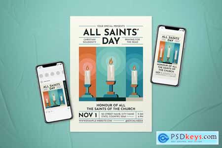 All Saints' Day Flyer Set