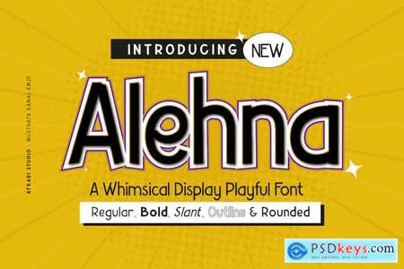 Alehna Playful Display Font