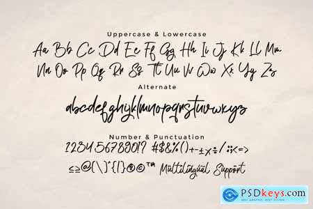 Atakana Handwriting Script Font