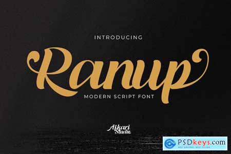 Ranup Modern Script Font