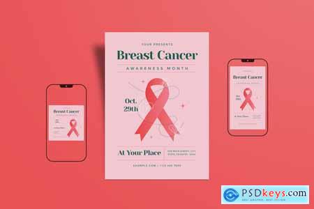 Breast Cancer Awareness Flyer & Instagram Post