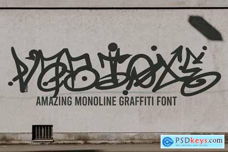 Vabioxe - Unique Graffiti Font