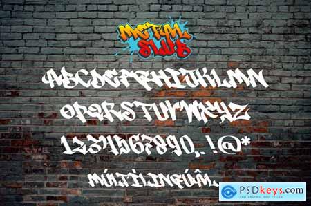 Metal Slub - Graffiti Tag Font