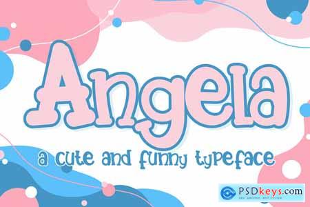 Angela - Cute Display Font
