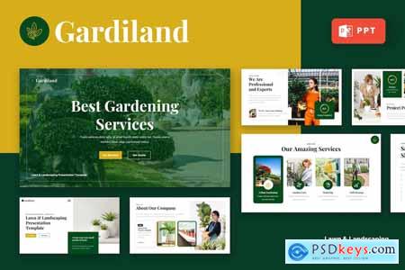GARDILAND - Lawn & Landscaping Powerpoint Template