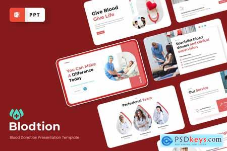BLODTION - Blood Donation Powerpoint Template