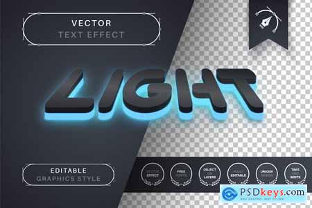 Dark Glow - Editable Text Effect, Font Style