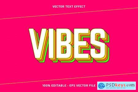 Vibes Vector Text Effect