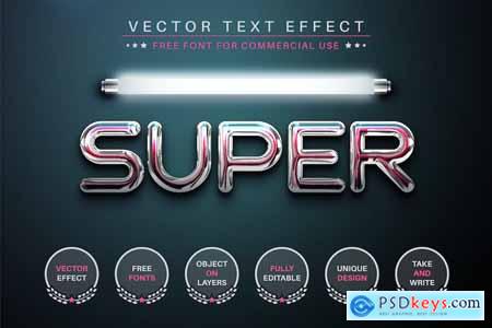 Super Light - Editable Text Effect, Font Style