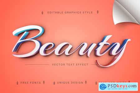 Beauty Stroke - Editable Text Effect, Font Style