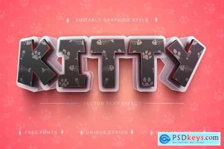 Kitty - Editable Text Effect, Font Style