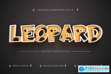 Leopard, Cheeta Editable Text Effect, Font Style