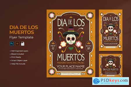 Dia De Los Muertos Flyer Set