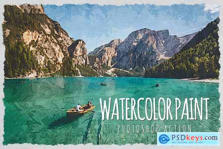 Watercolor Paint V.2 - Photoshop Action