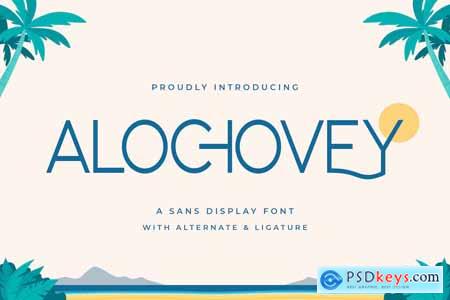 Alochovey  A Sans Display Font
