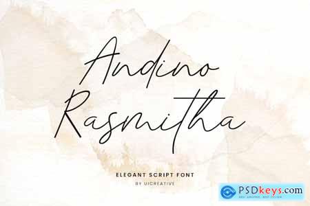 Andino Rasmitha Signature Font