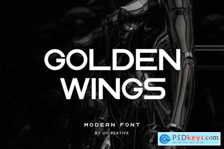 Golden Wings Sans Serif Font