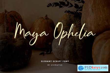 Maya Ophelia Signature Font