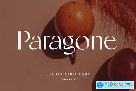 Paragone Luxury Serif Font