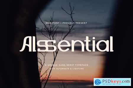 Alssential - A Unique Sans Serif Typeface