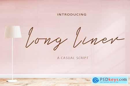 Long Liner - Casual Script AM