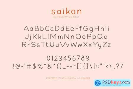 Saikon - Handwriting Sans Font