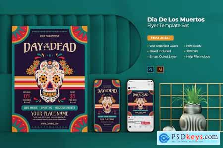 Day of the Dead Flyer Template Set