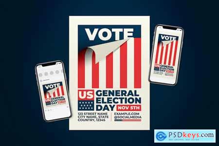 US General Election Day Flyer Set