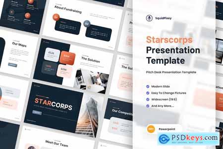 Starcorps - Pitch Desk Powerpoint Template