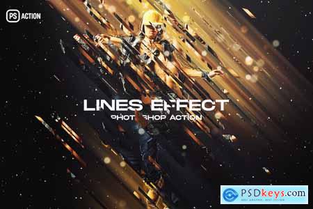 Lines Effect Photoshop Action