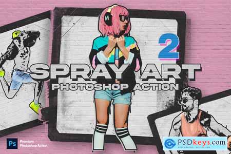 Spray Art 2 Photoshop Action