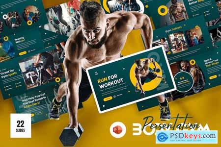 Champ Gym PowerPoint Presentation Template