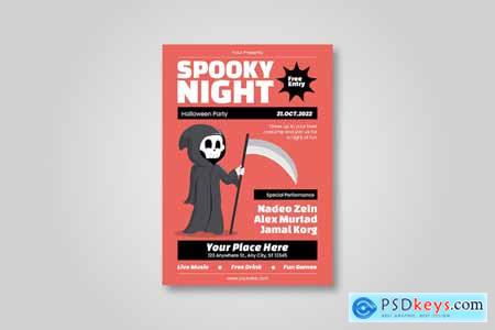 Spooky Night Halloween Party Flyer