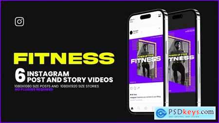 Fitness Promo Social Post And Story Animate 40106399