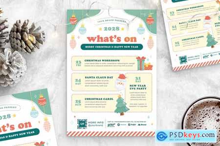 What's On Christmas Flyer Poster Template